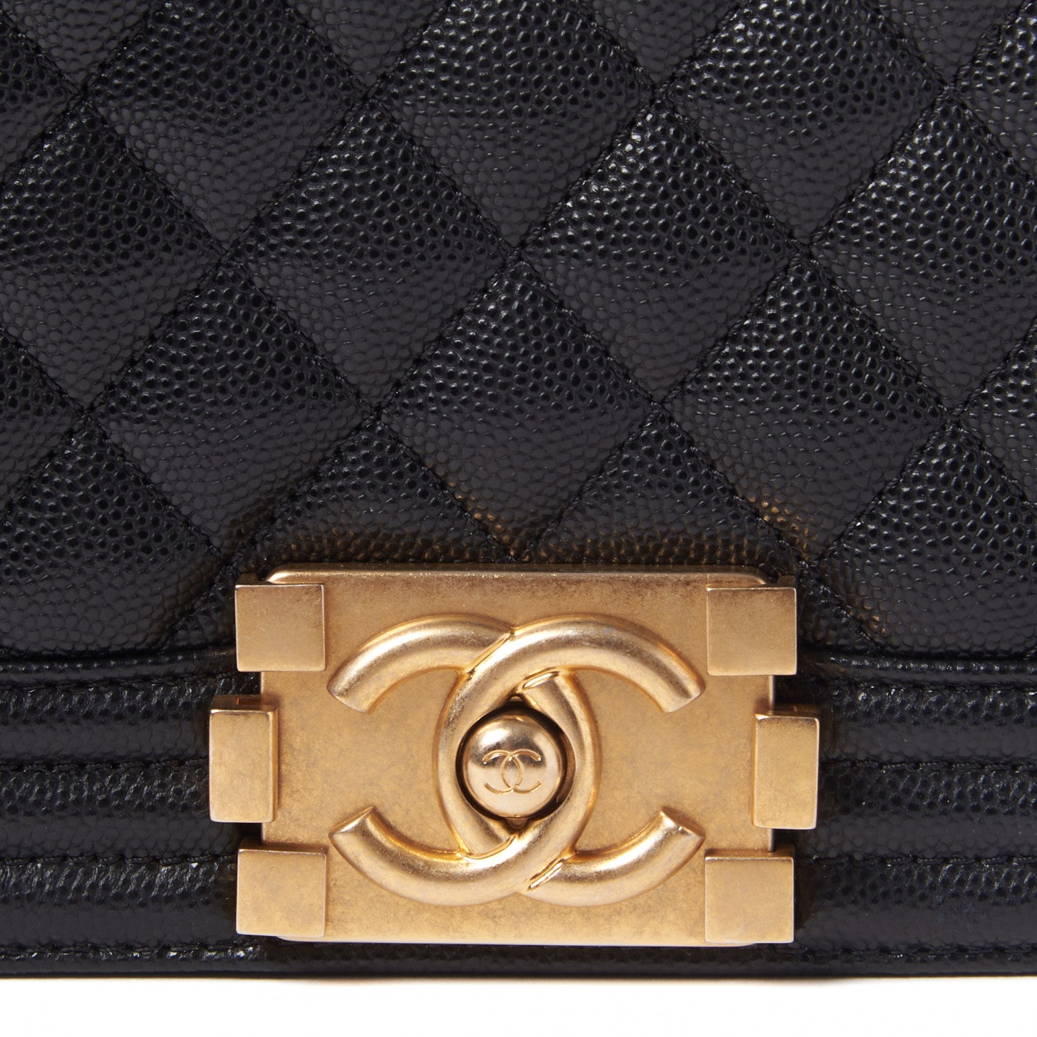 Chanel Caviar Quilted Medium Boy Flap Black 6 of 9