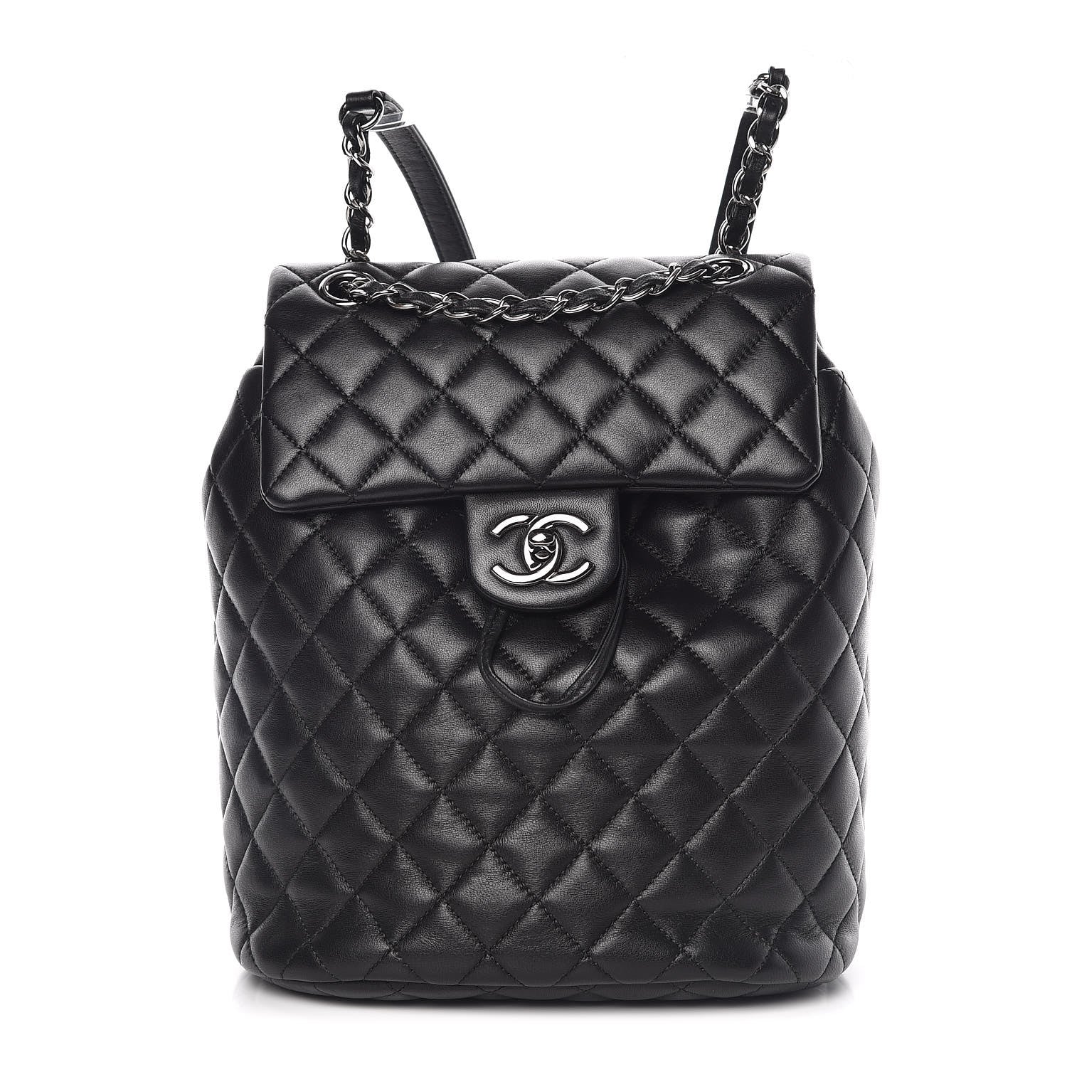Chanel Lambskin Quilted Small Urban Spirit Backpack Black 1 of 10