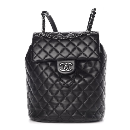 Chanel Lambskin Quilted Small Urban Spirit Backpack Black 1 of 10