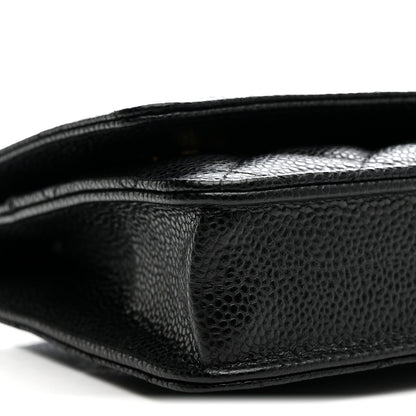 Chanel Caviar Quilted Wallet on Chain WOC Black 10 of 12