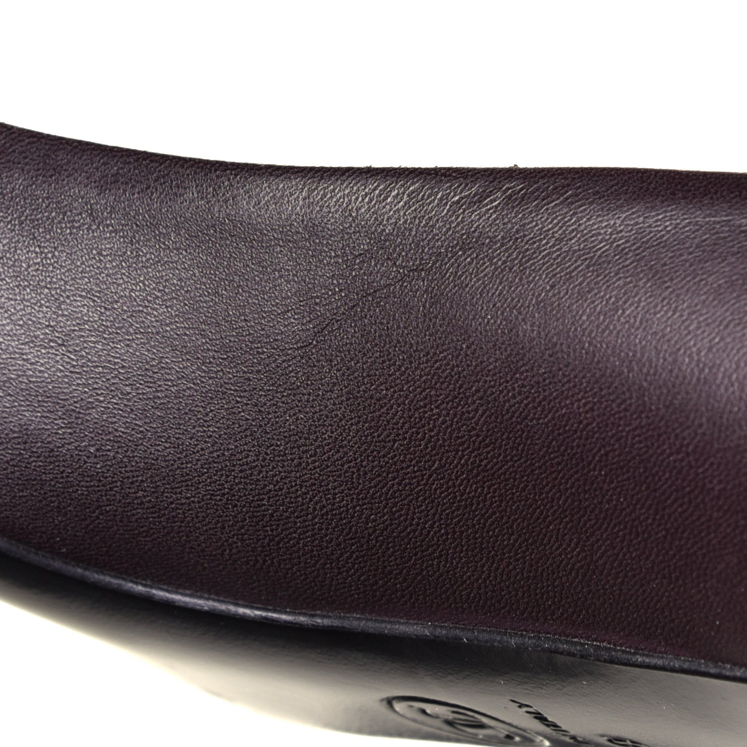 Chanel Lambskin CC Cap Toe Pumps 38 Dark Brown Black 14 of 14