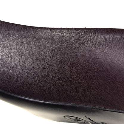 Chanel Lambskin CC Cap Toe Pumps 38 Dark Brown Black 14 of 14
