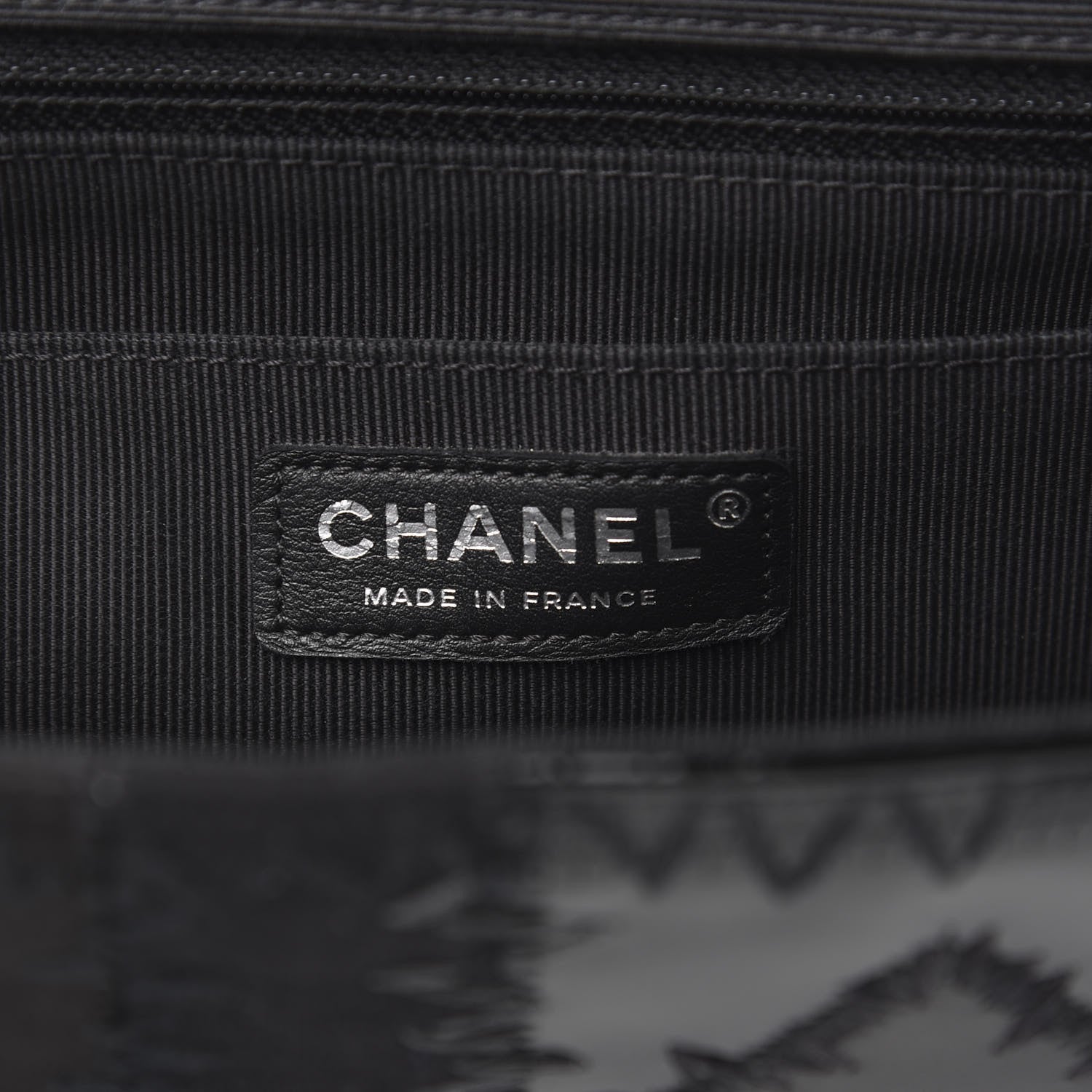 Chanel Tweed Patchwork Jumbo Single Flap Black 6 of 10