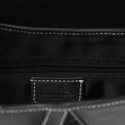 Christian Dior Calfskin Double Saddle Bag Black 12 of 14