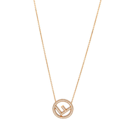 Fendi Brass Crystal F is Fendi Necklace Gold 1 of 5