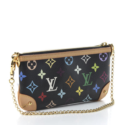 Louis Vuitton Monogram Multicolor Pochette Milla MM Black 3 of 10