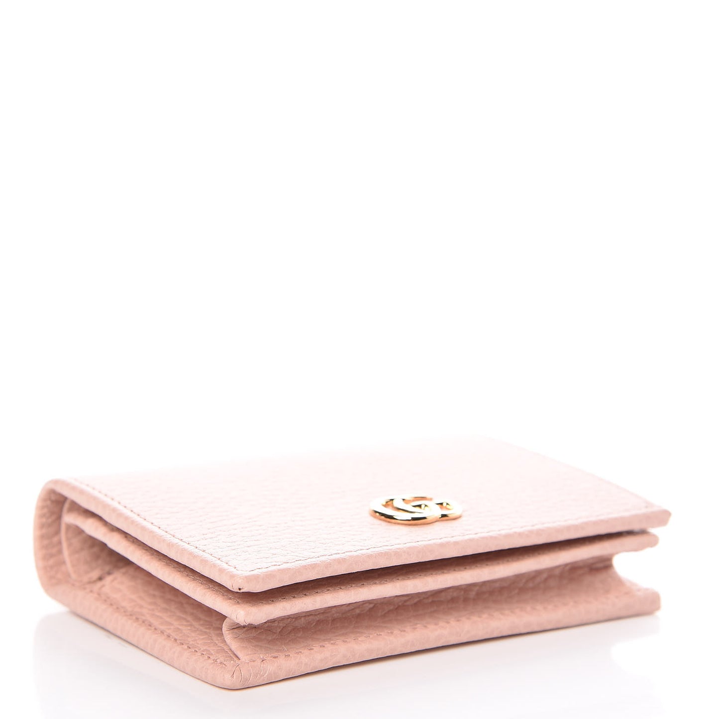 Dollar Calfskin GG Marmont Card Case Perfect Pink