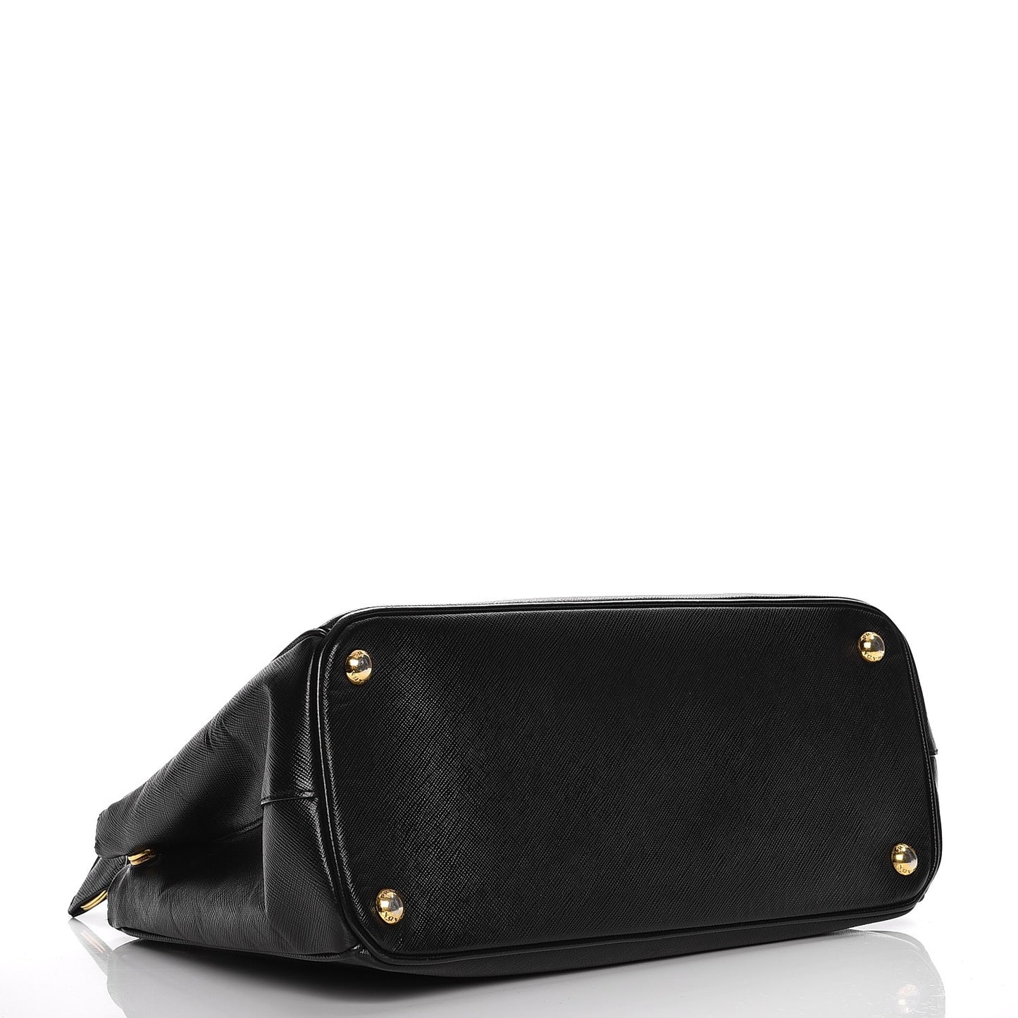 Saffiano Small Galleria Double Zip Tote Black