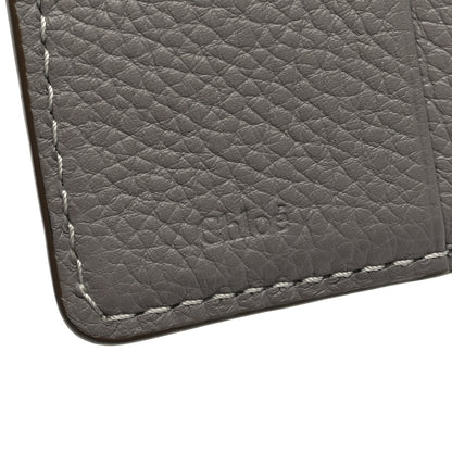 Chloe Grained Calfskin Marcie Square Wallet Cashmere Grey 6 of 6