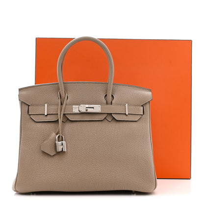 Hermes Togo Birkin 30 Gris Tourterelle 11 of 11