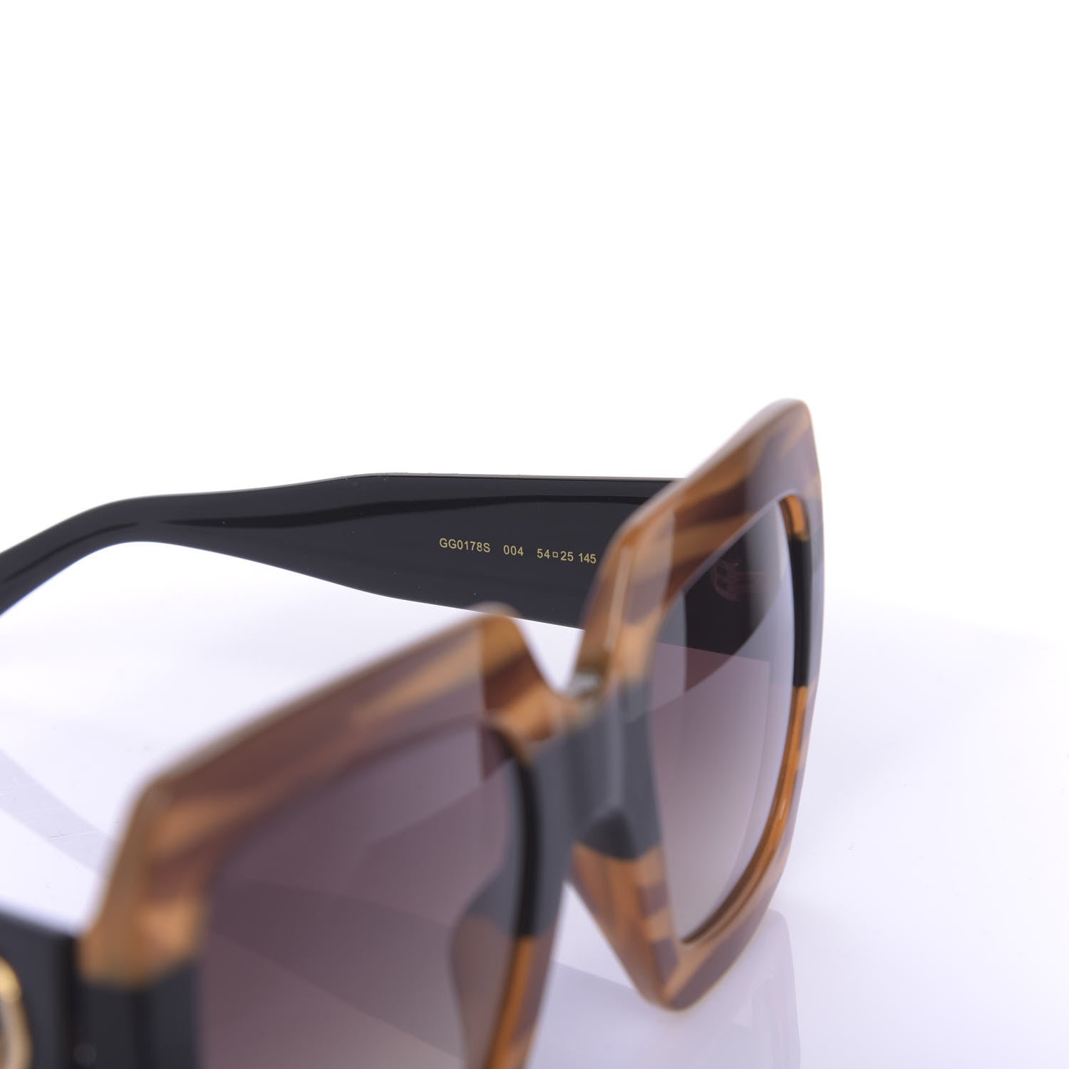 Gucci Square Frame GG0178S Sunglasses Havana 5 of 9
