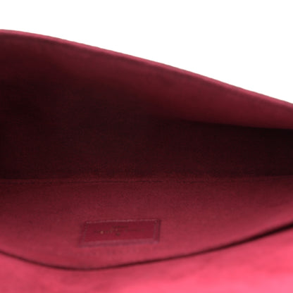 Louis Vuitton Monogram Pochette Felicie Chain Wallet Fuchsia 6 of 11