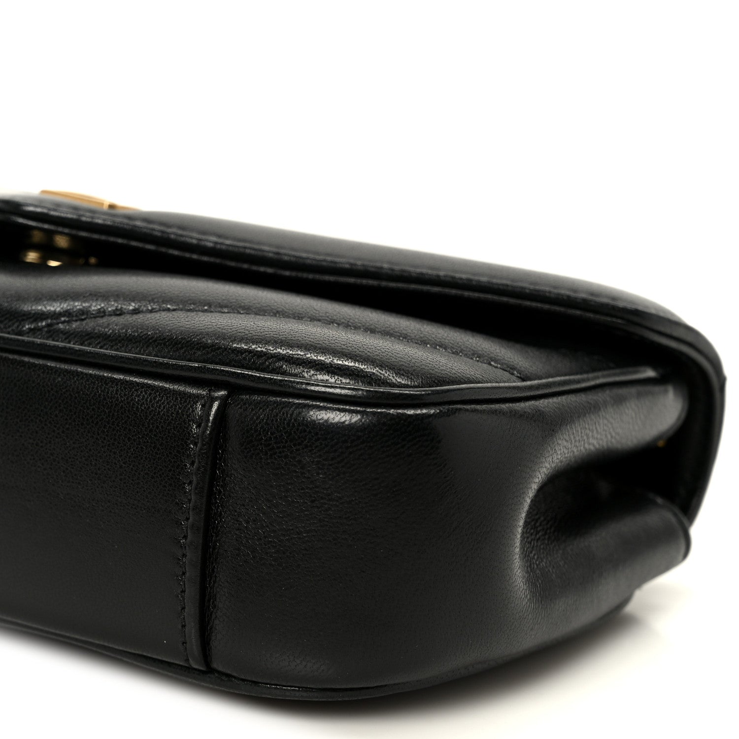 Saint Laurent Lambskin Chevron Quilted Mini Loulou Black 13 of 13