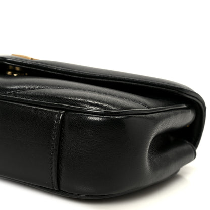 Saint Laurent Lambskin Chevron Quilted Mini Loulou Black 13 of 13