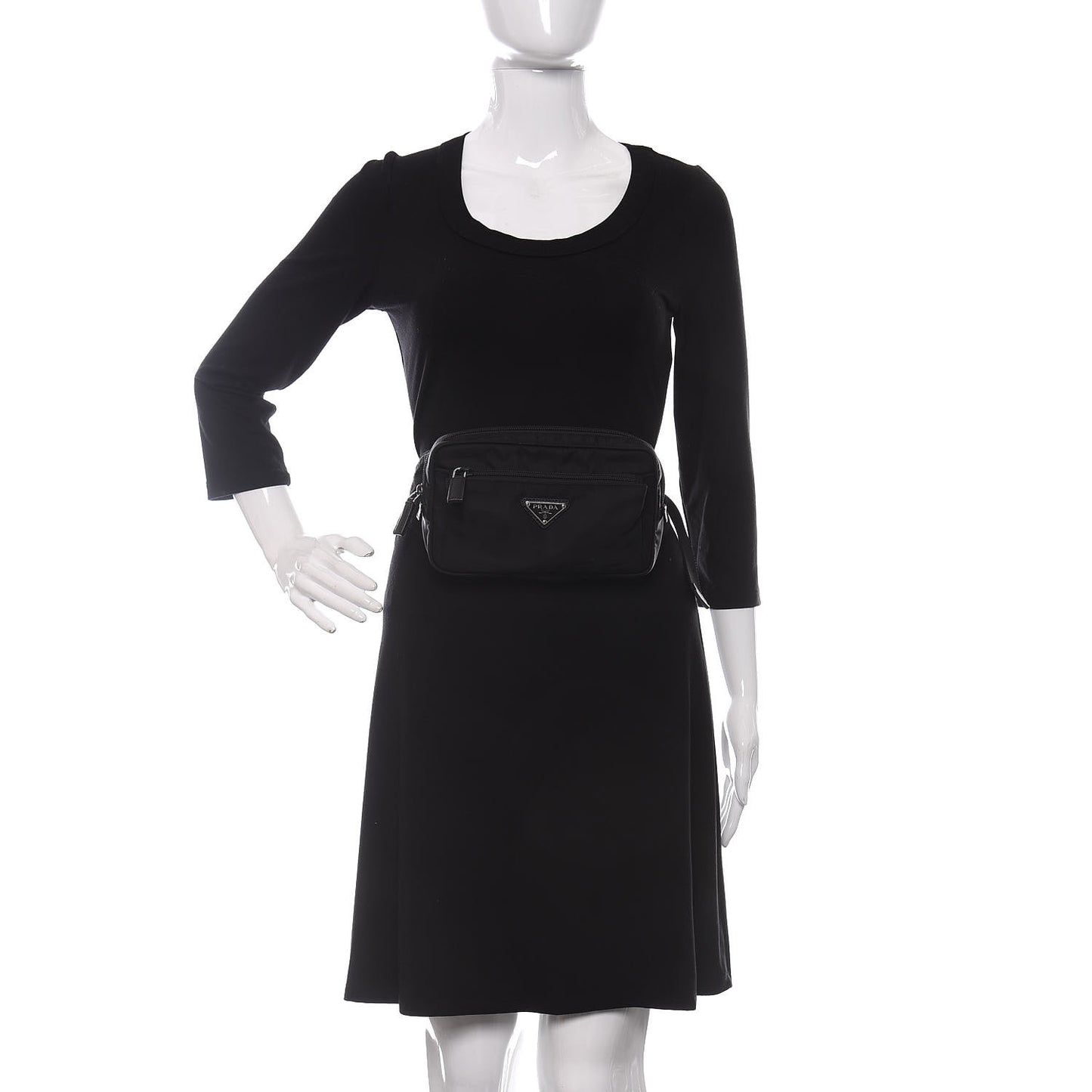 Tessuto Nylon Belt Bag Black