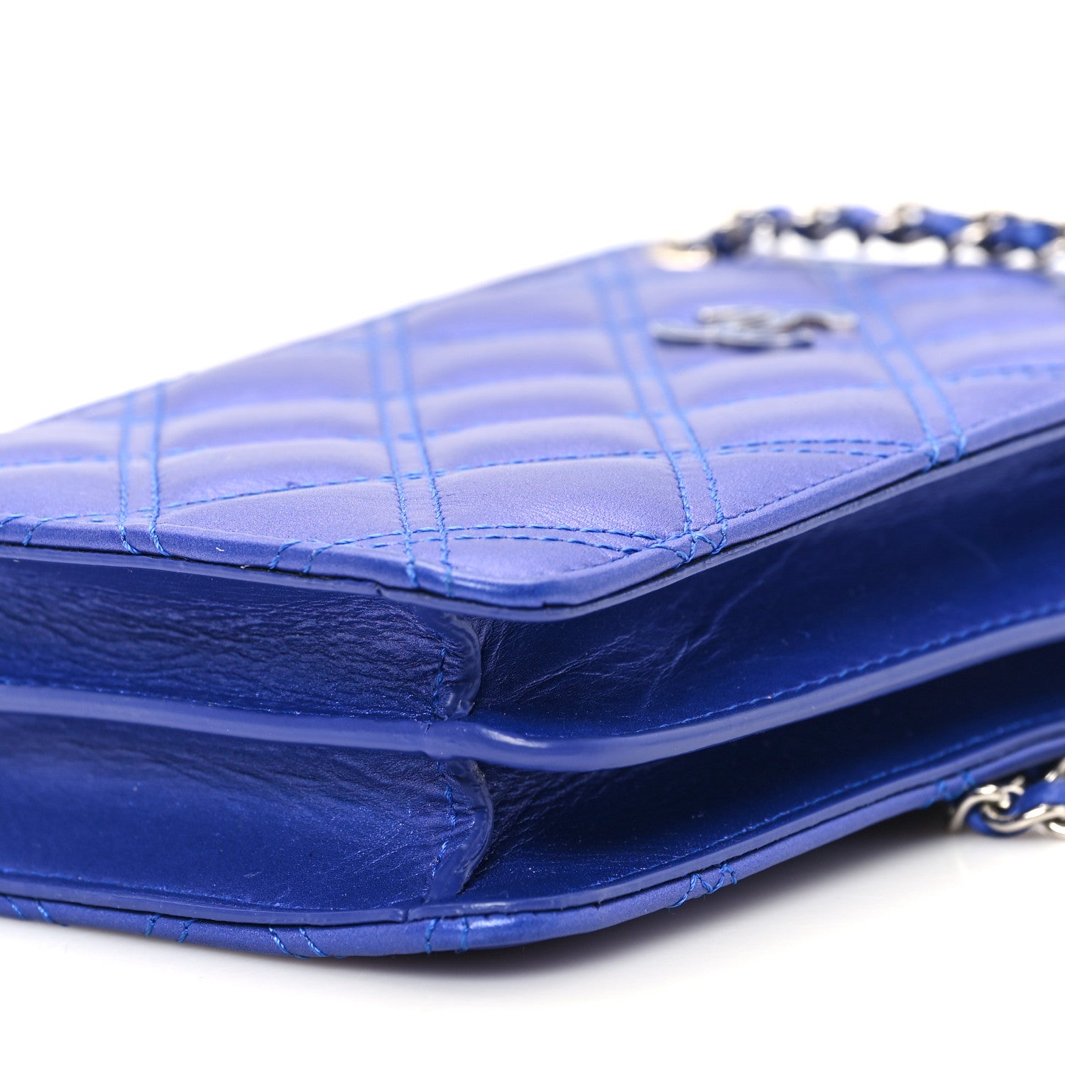 Chanel Calfskin Quilted Crossbody CC Phone Holder Dark Blue 10 of 12