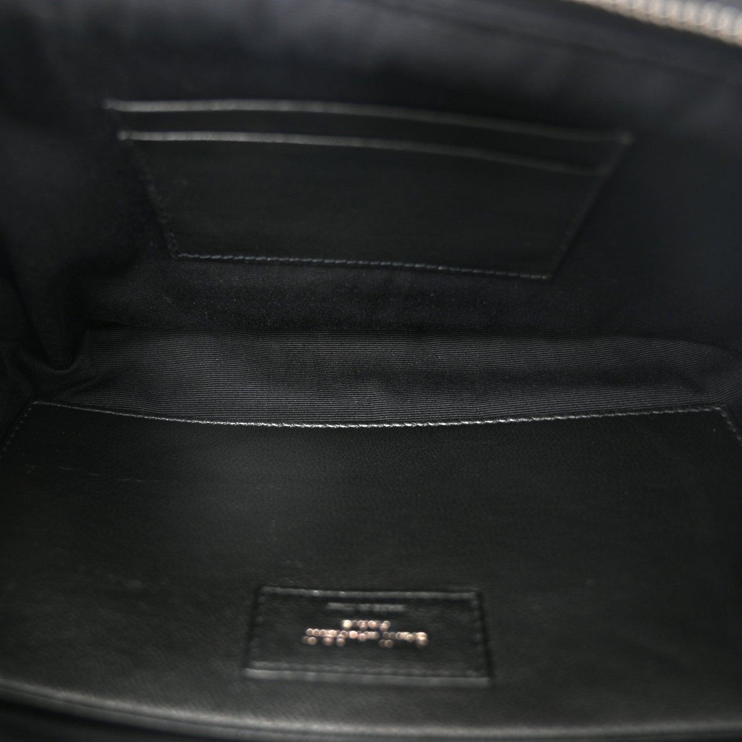 Lambskin Subway Belt Bag Black