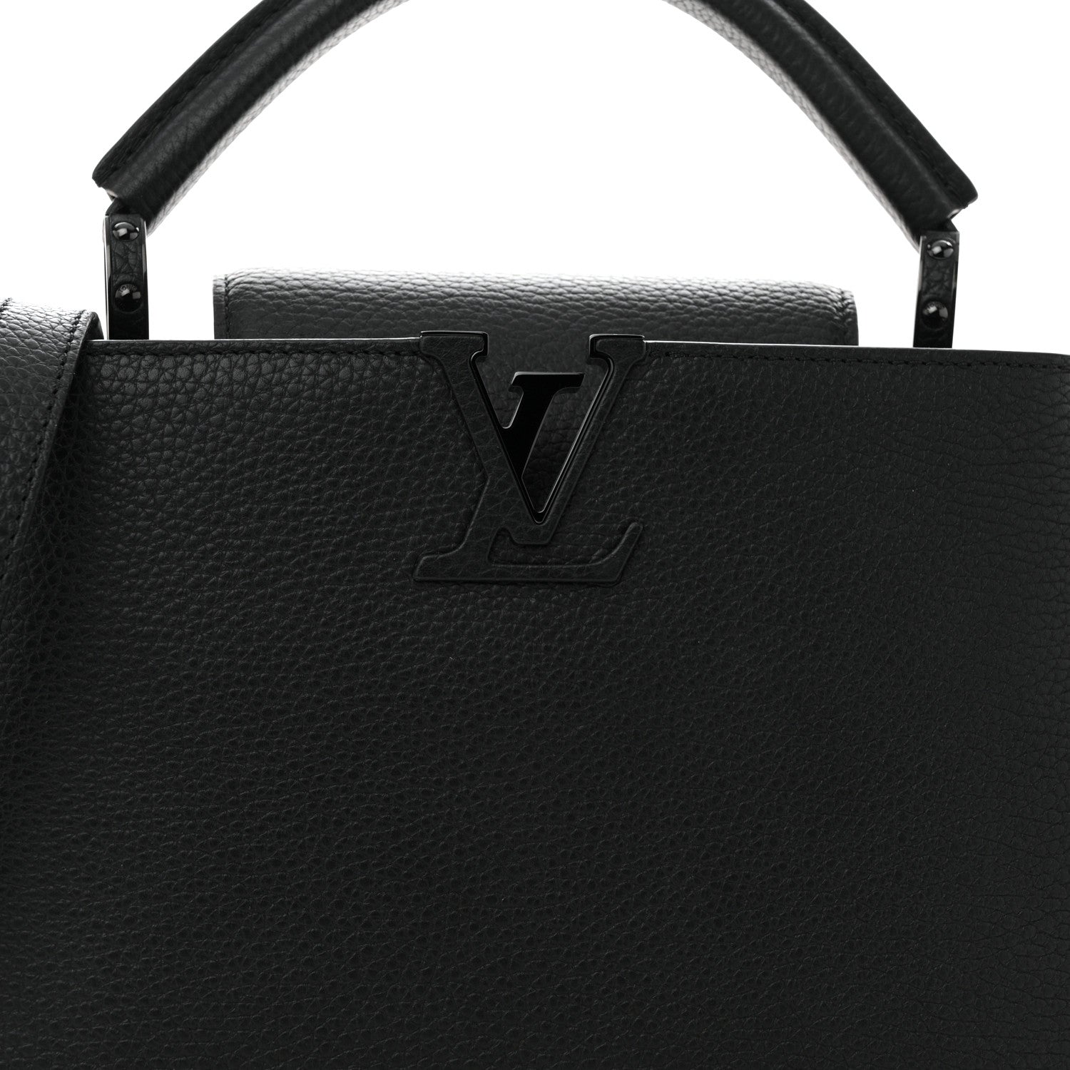 Louis Vuitton Taurillon Capucines BB Black 7 of 9