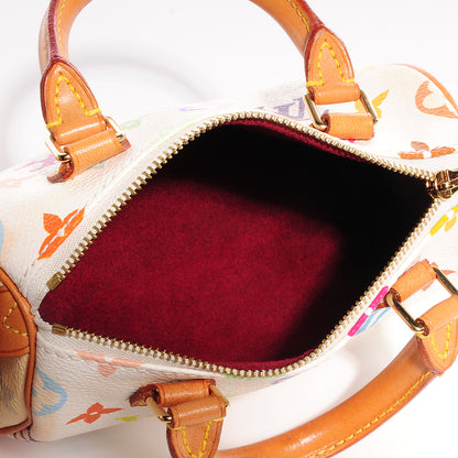 Louis Vuitton Monogram Multicolor Mini Sac HL Speedy White 5 of 7