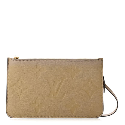 Louis Vuitton Empreinte Monogram Giant Neverfull MM Pochette Tourterelle 1 of 7