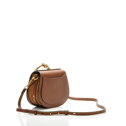 Chloe Calfskin Suede Small Nile Bracelet Bag Caramel 4 of 7