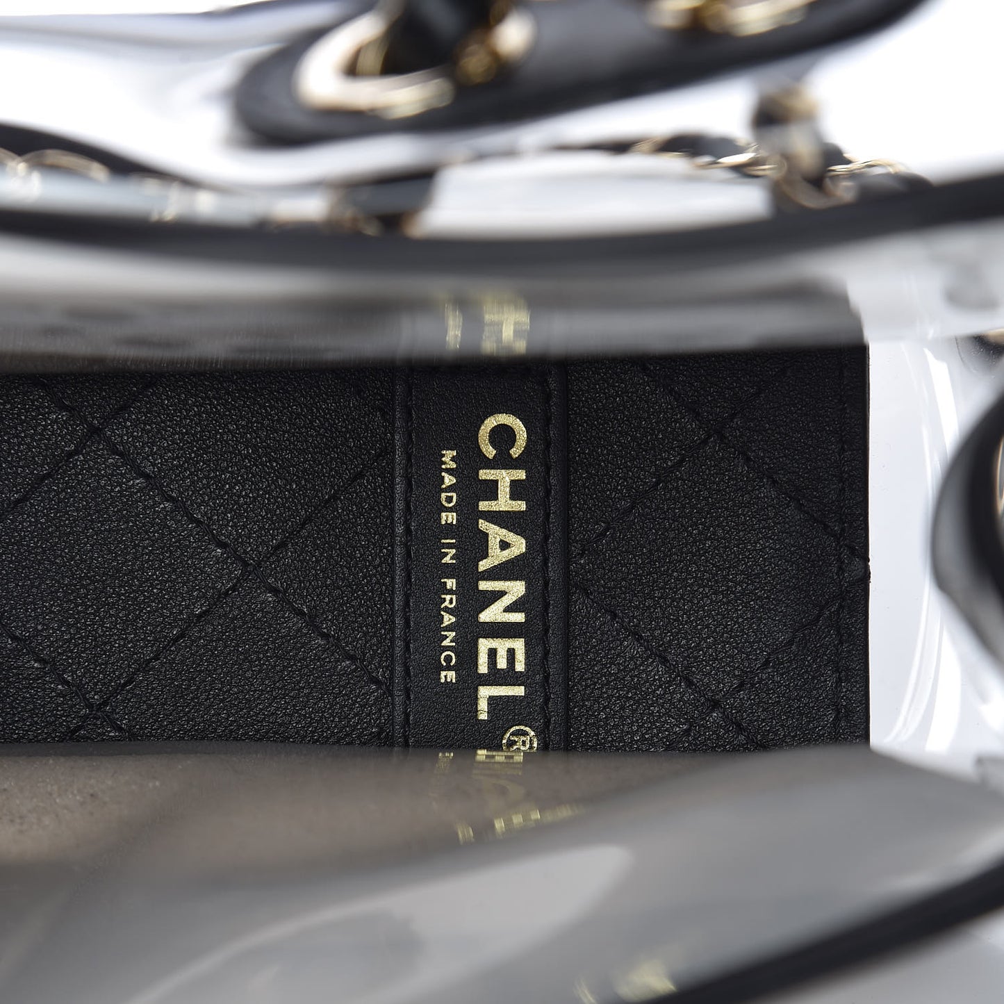 Lambskin PVC Medium Coco Sand Flap Black