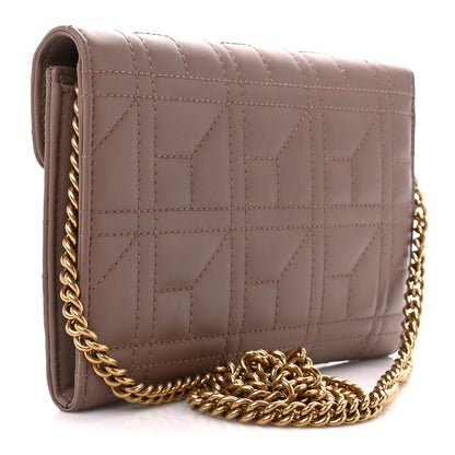 Gucci Calfskin Matelasse Mini Pearly GG Marmont Chain Wallet Porcelain Rose 3 of 10