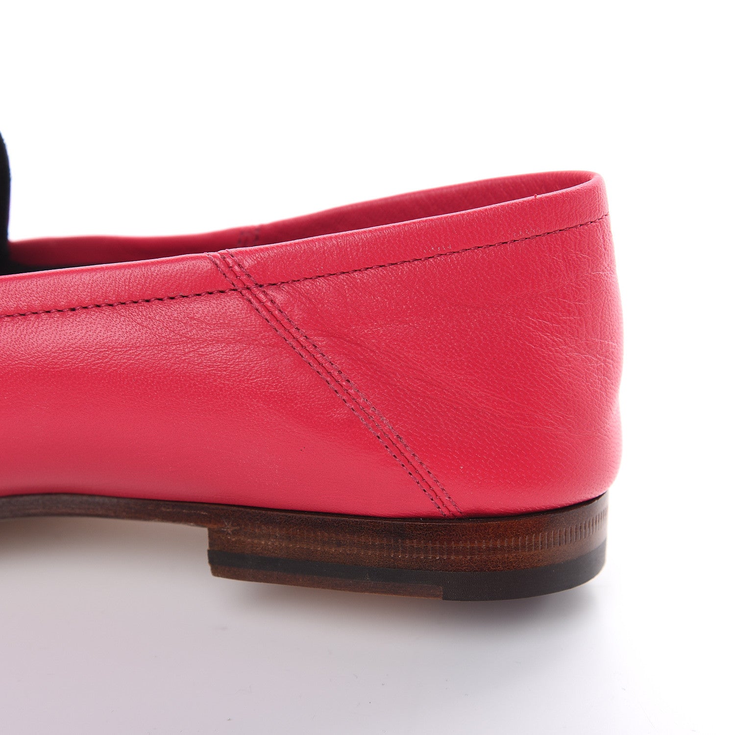 Gucci Lambskin Womens Brixton Horsebit Loafers 37 Hot Pink 8 of 9
