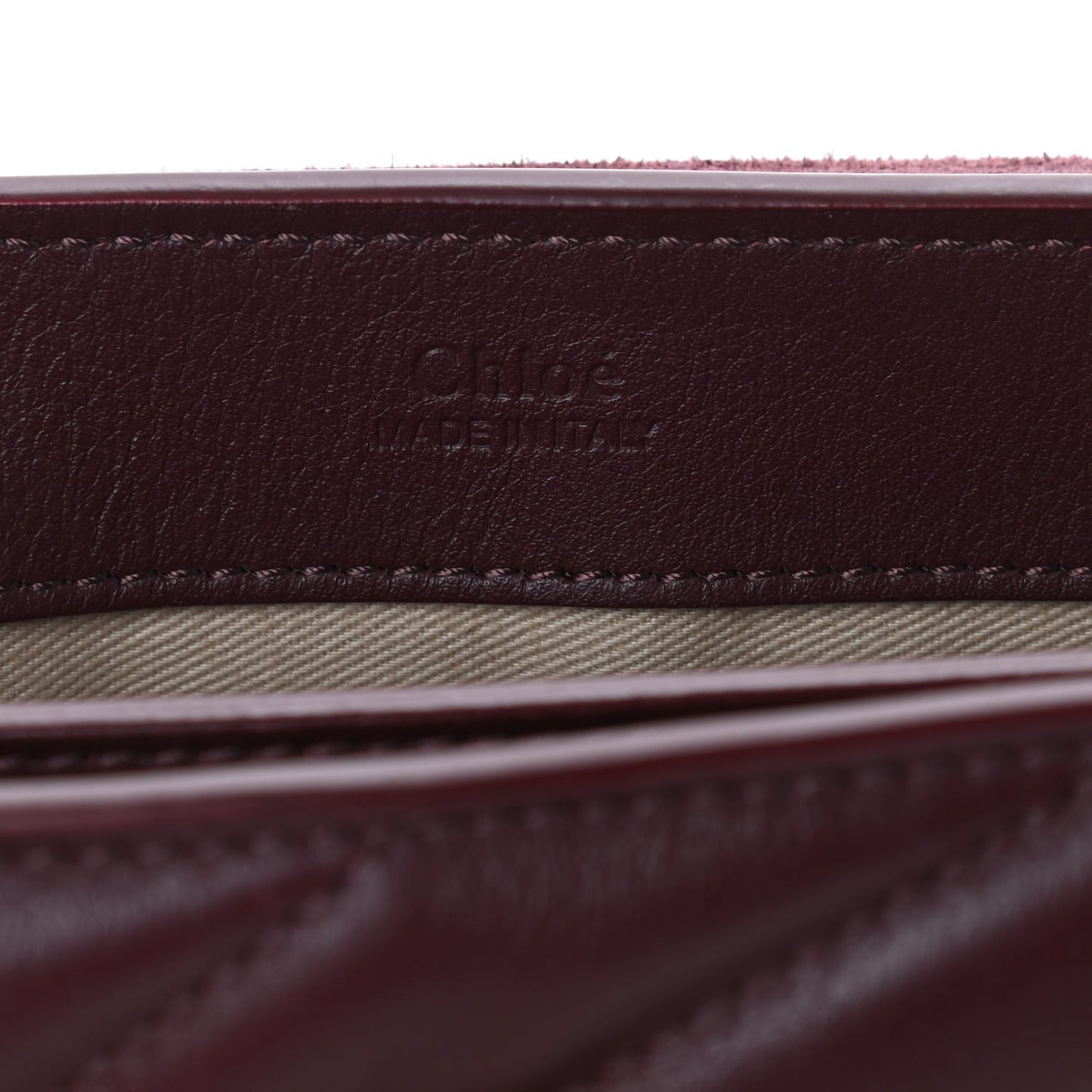 Calfskin Quilted Mini Faye Day Shoulder Bag Burnt Brown