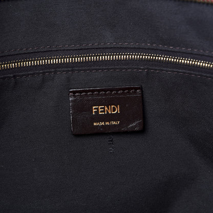 Fendi Pequin Vitello Medium Roll Tote Tobacco Rose 7 of 8