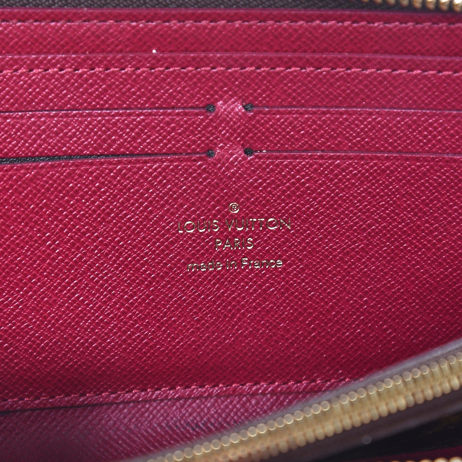Louis Vuitton Monogram Clemence Wallet Fuchsia 6 of 7