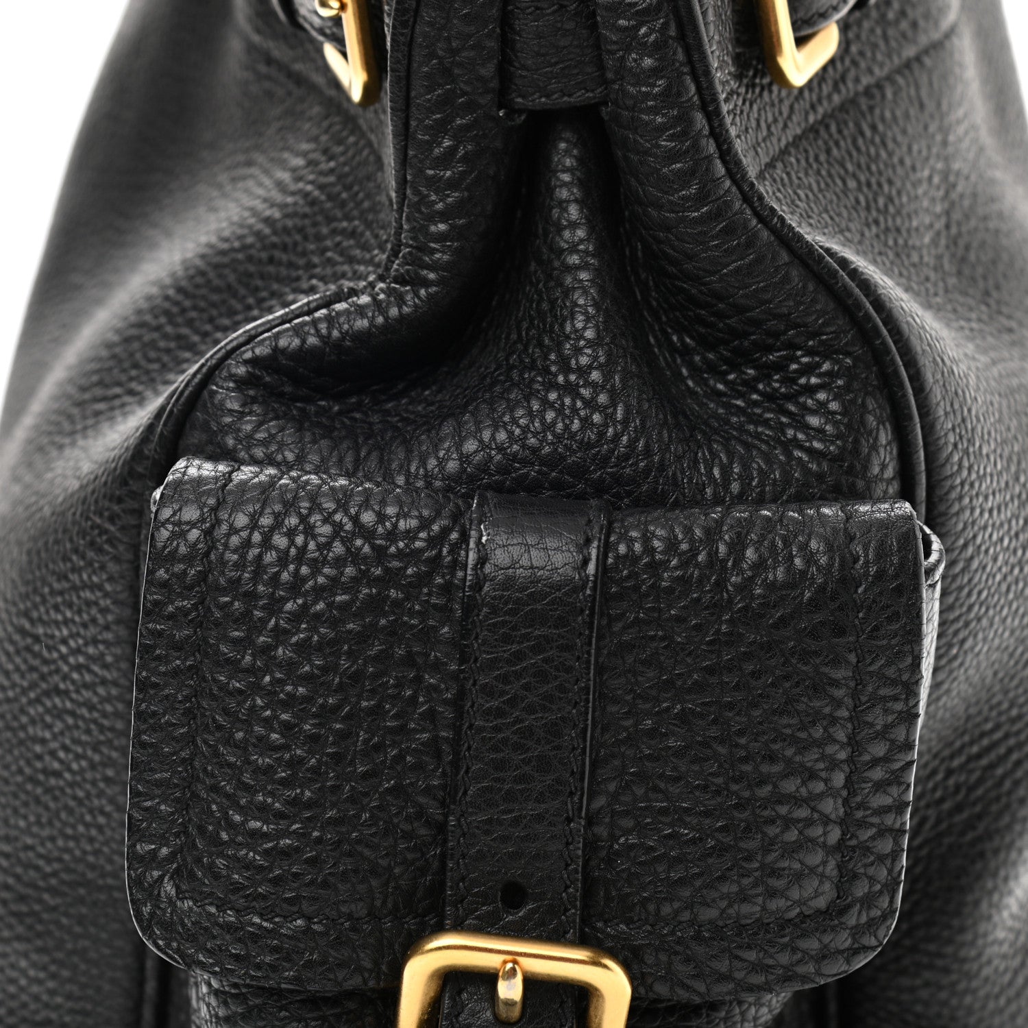 Prada Vitello Daino Shopping Tote Black 14 of 17