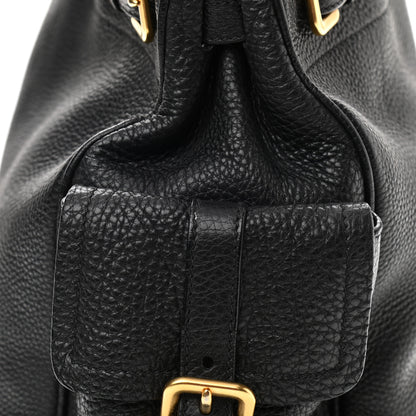 Prada Vitello Daino Shopping Tote Black 14 of 17