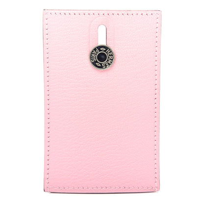 Hermes Chevre Mysore Diabolo Card Holder Case Rose Sakura 1 of 7