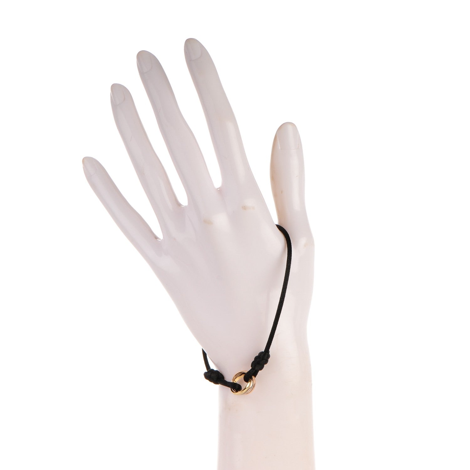 Cartier 18K Pink Yellow White Gold Trinity Adjustable Cord Bracelet 2 of 6