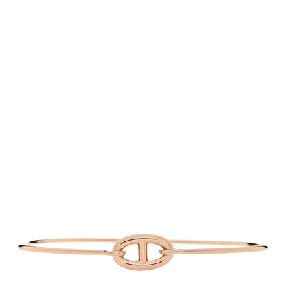 Hermes 18K Rose Gold PM Ronde Chaine d'Ancre Bracelet SH 1 of 3