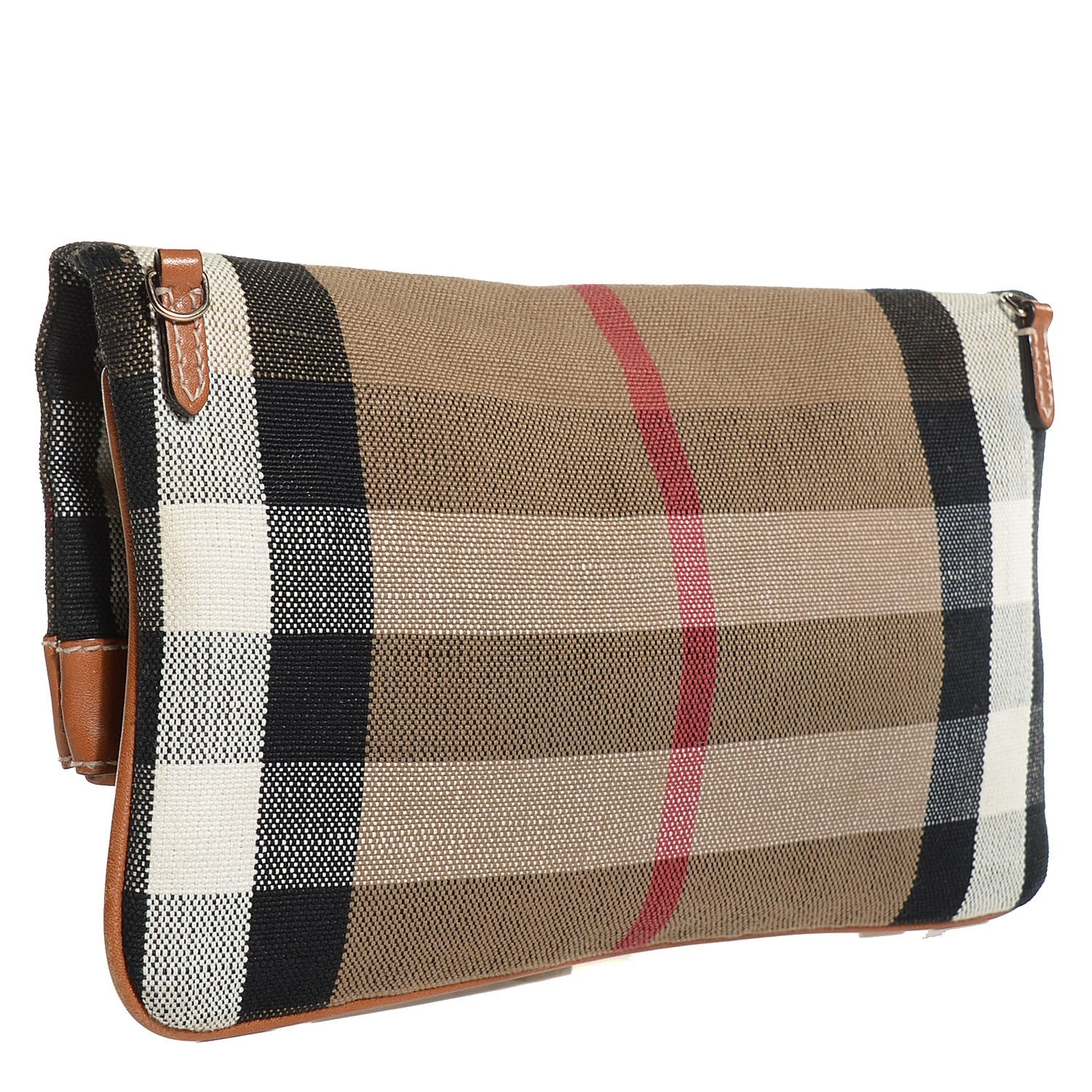 Burberry House Check Large Adeline Crossbody Saddle Brown 3 of 12