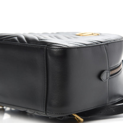 Gucci Calfskin Matelasse GG Marmont Backpack Black 9 of 9
