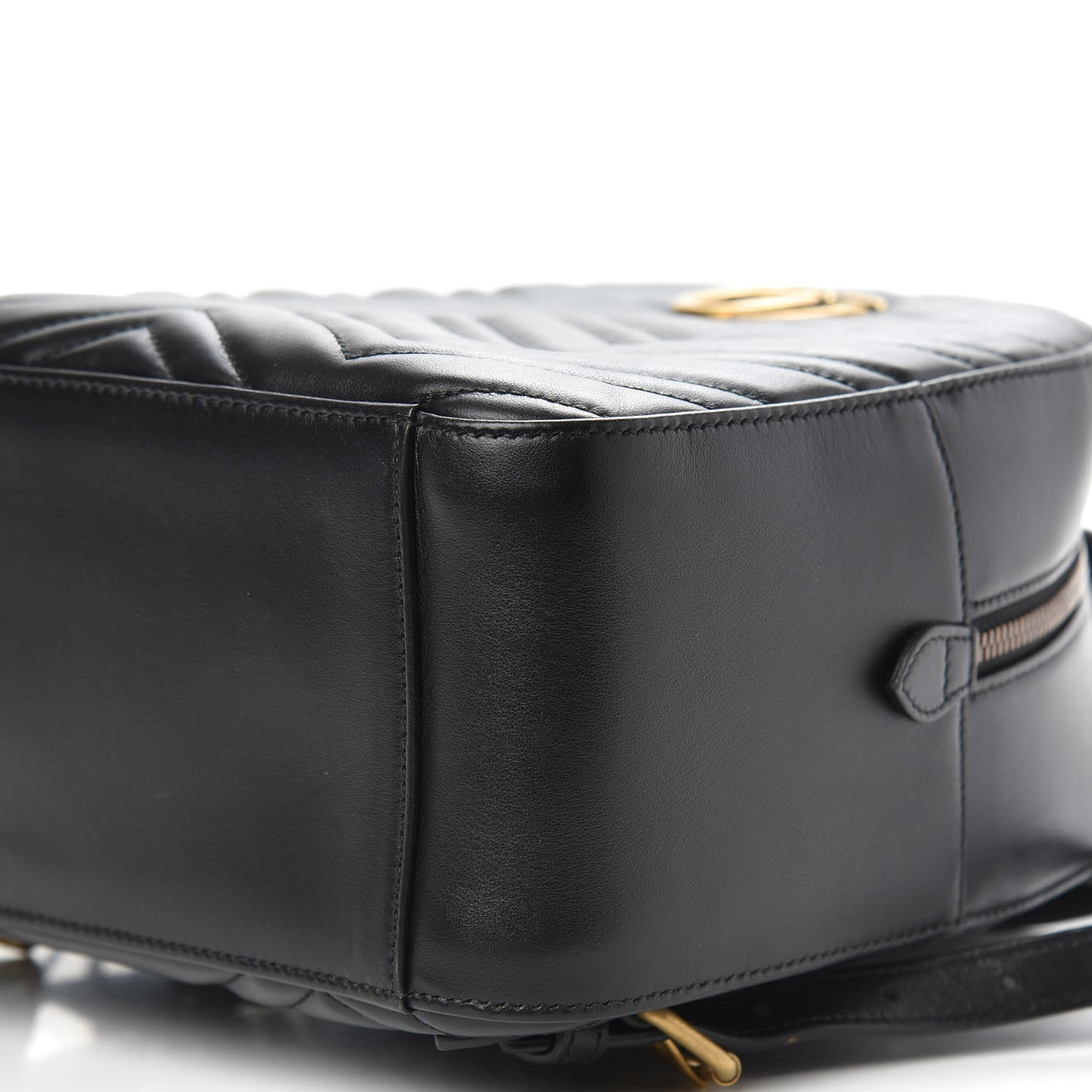 Calfskin Matelasse GG Marmont Backpack Black