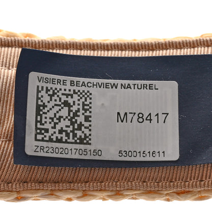 Louis Vuitton Cotton Raffia Effect Beachview Visor Natural 11 of 11