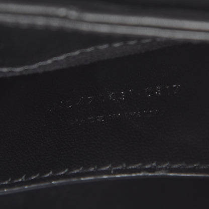 Saint Laurent Calfskin Y Quilted Monogram Small Charm Loulou Chain Satchel Black 7 of 10