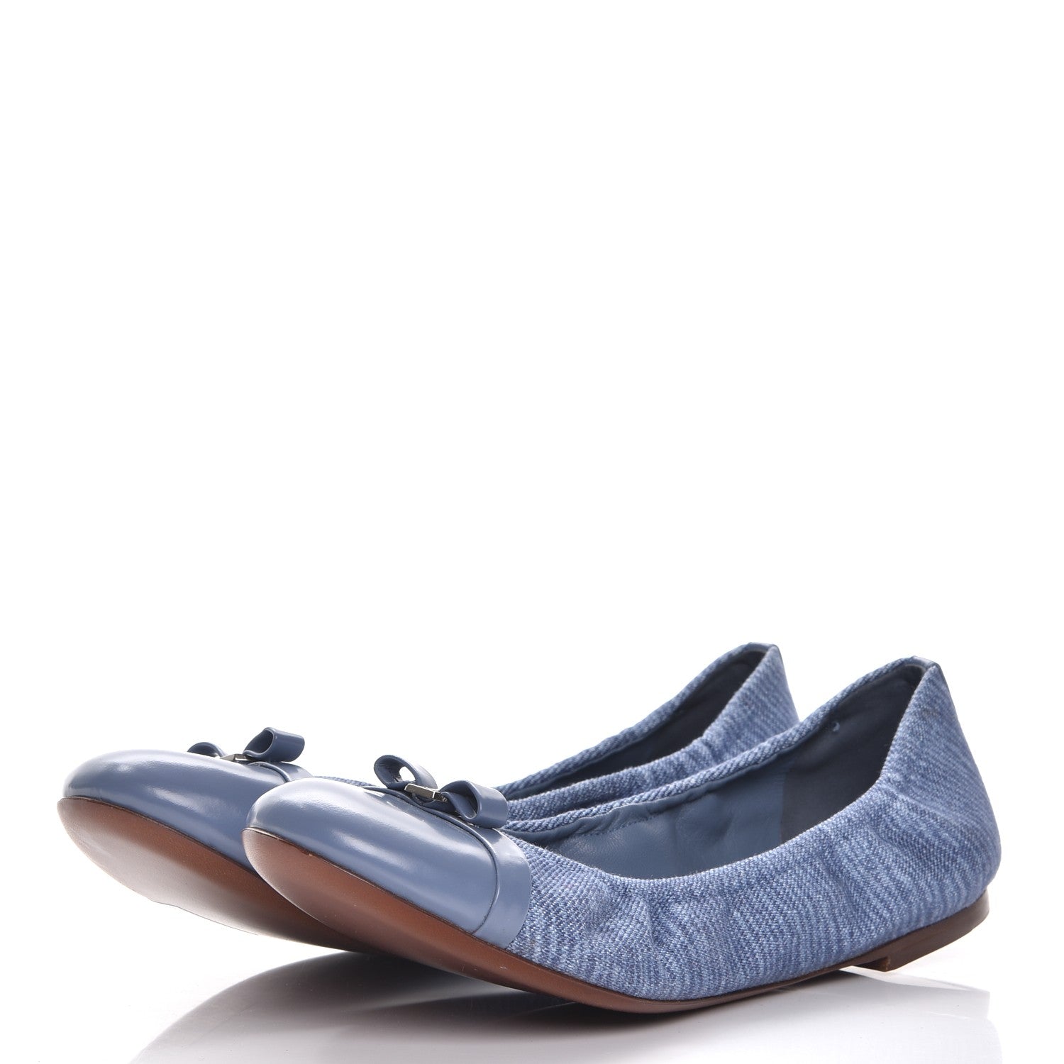 Louis Vuitton Canvas Elba Ballerina Flats 40 Marine 3 of 8