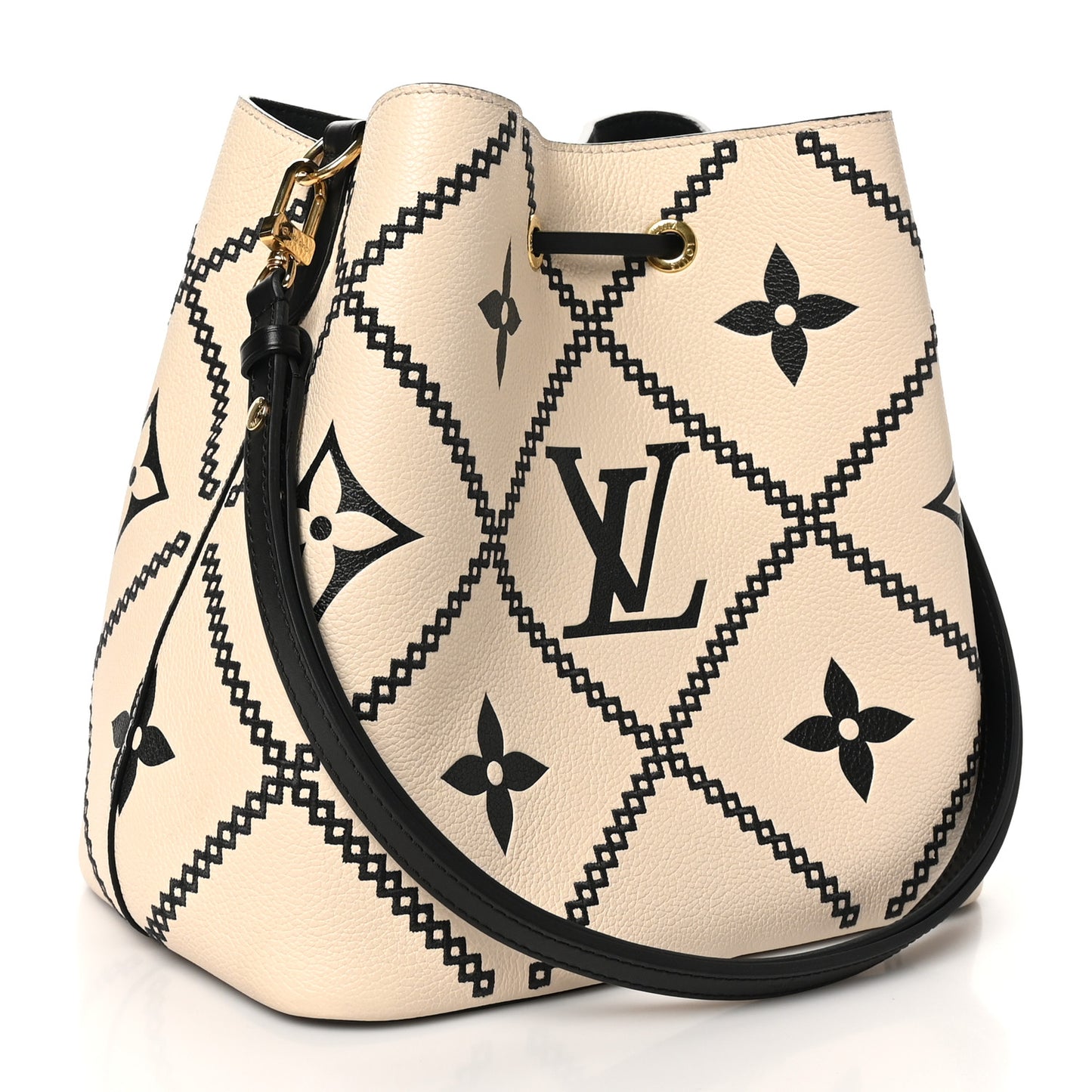 Empreinte Monogram Giant Broderies Neonoe MM Cream Black