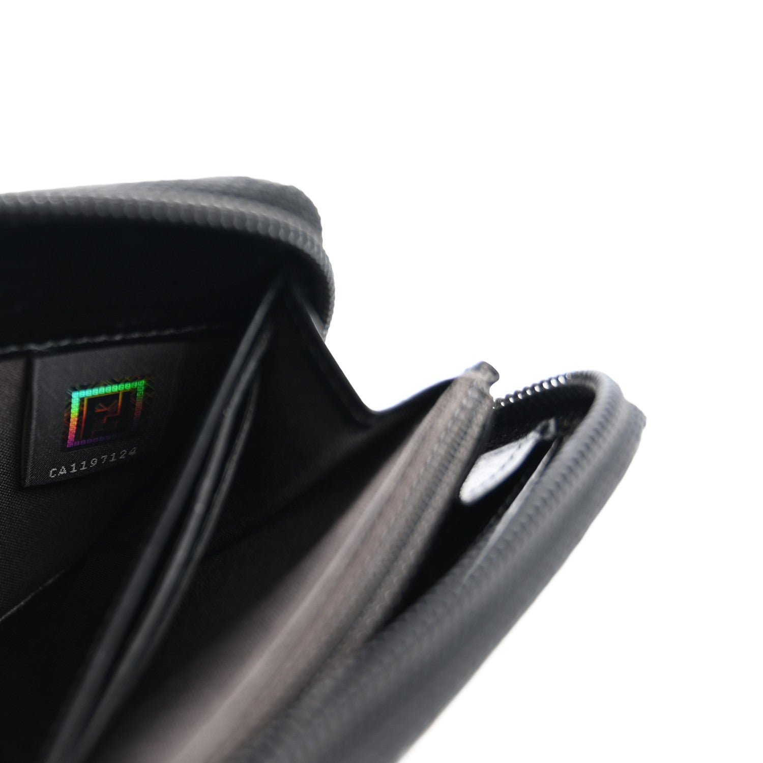 Fendi Zucca Spalmati Vitello FF Multicolor Zip Around Wallet Multicolor 8 of 12