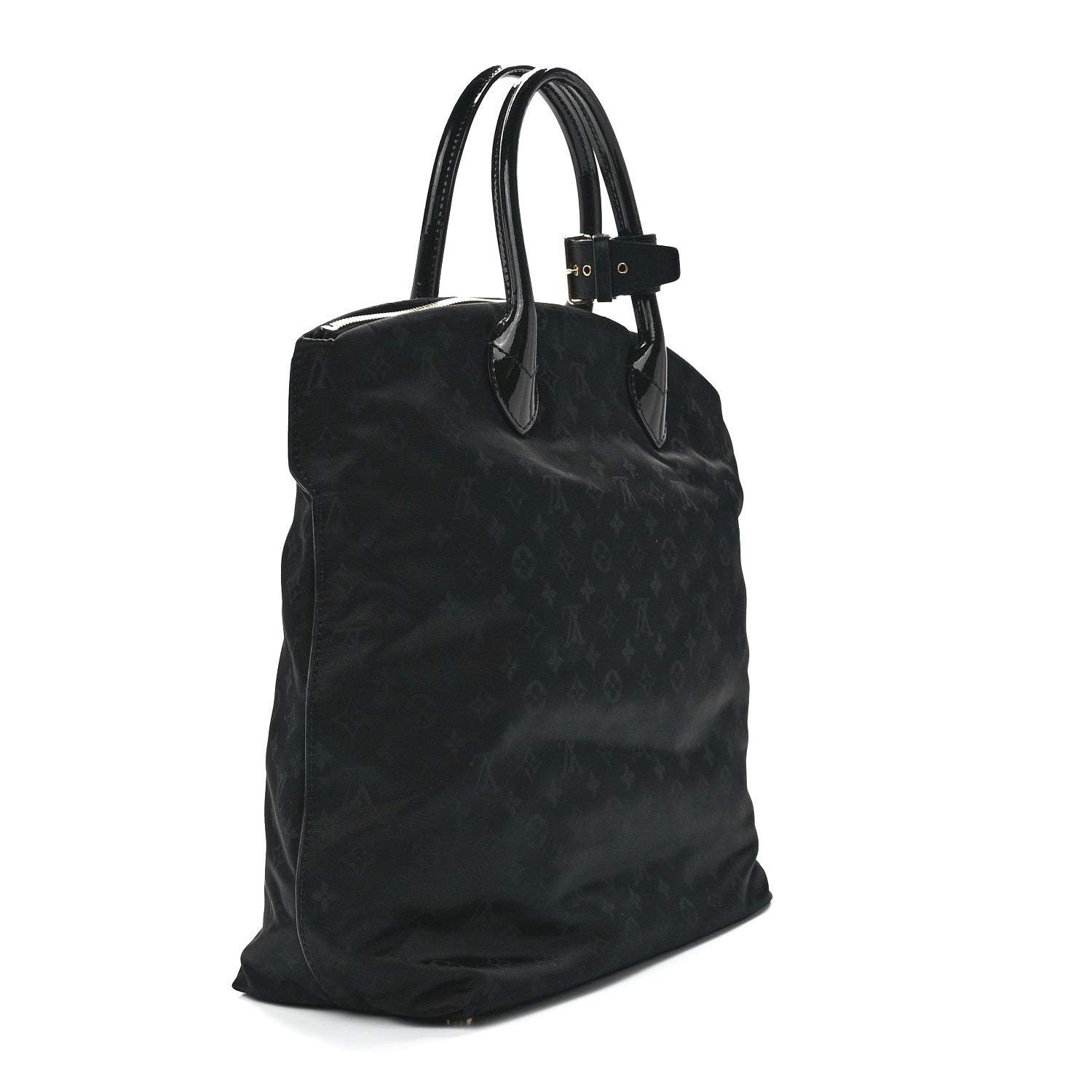 Louis Vuitton Monogram Nylon Desire Lockit Vertical MM Black 3 of 11