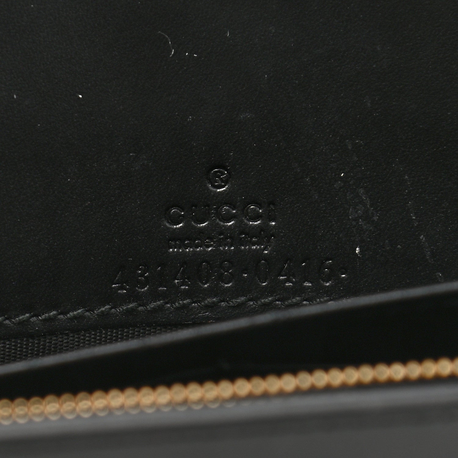 Gucci Guccissima Signature Bowy Chain Wallet Black 6 of 11