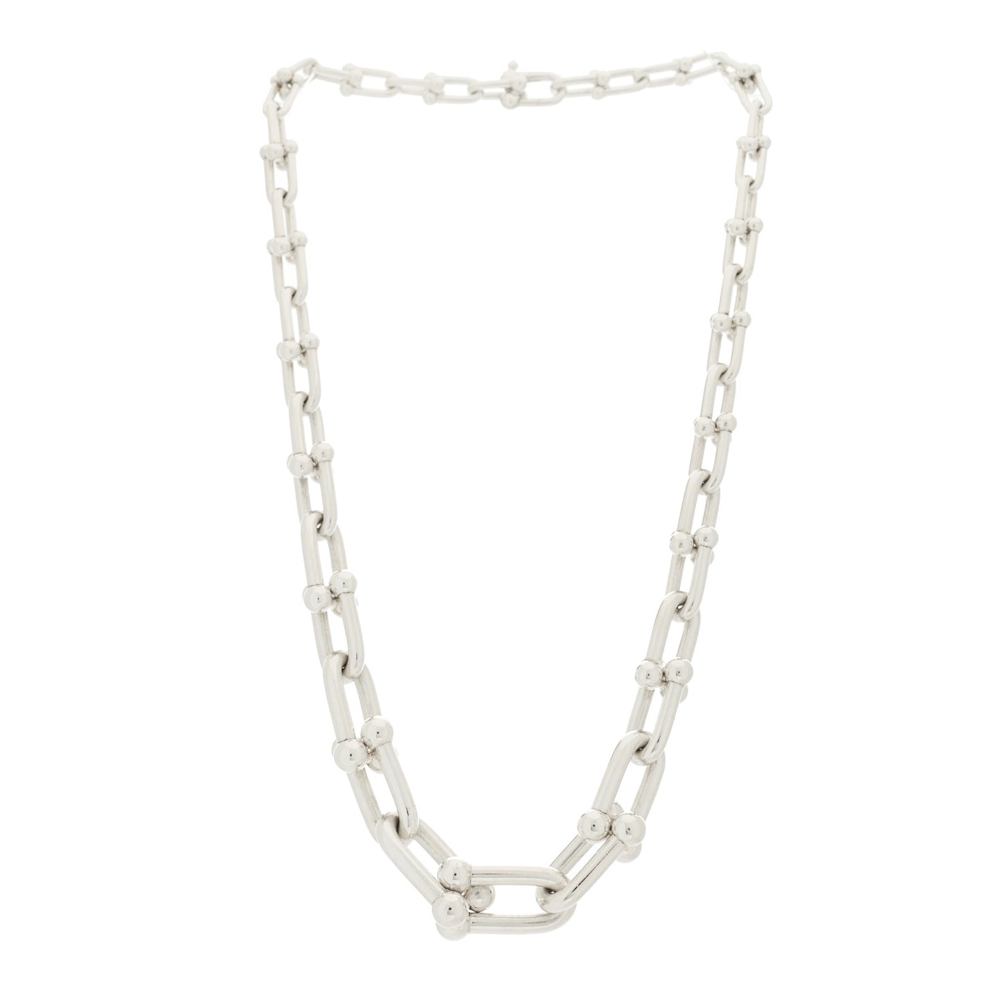 Sterling Silver HardWear Graduated Link Necklace