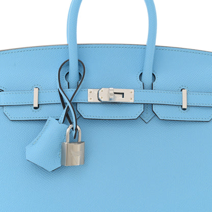 Hermes Epsom Birkin Sellier 25 Celeste 8 of 11