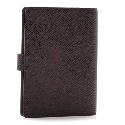 Louis Vuitton Taiga Small Ring Agenda Cover Burgundy 3 of 14