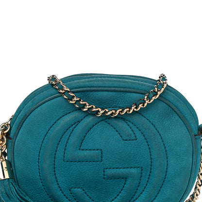 Gucci Vitello Range Mini Soho Chain Bag Deep Cobalt 8 of 17